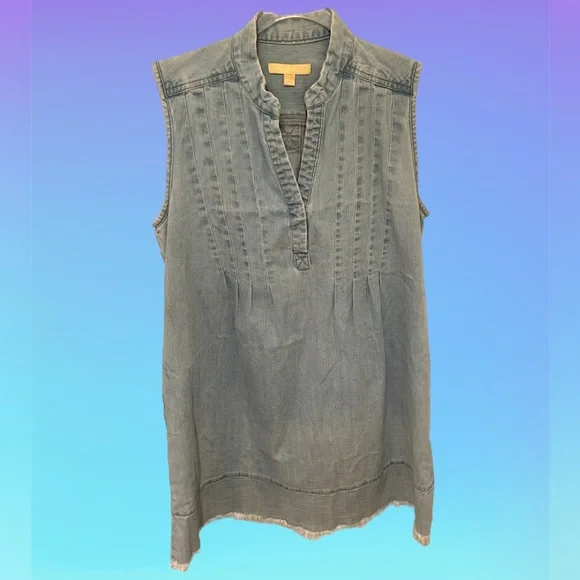 Dresses | Hope Harlow Denim Sleeveless Dress | Poshmark